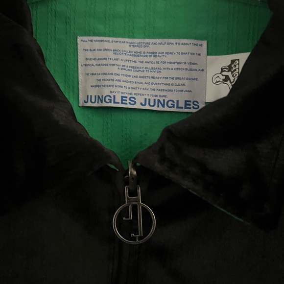 Jungles MERCI VELOUR JACKET - BLACK - Picture 3 of 6